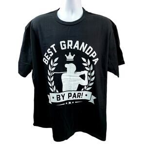 Best Grandpa By Par Father's Day Golf Grandad Gift Unisex T-Shirt size 2XL